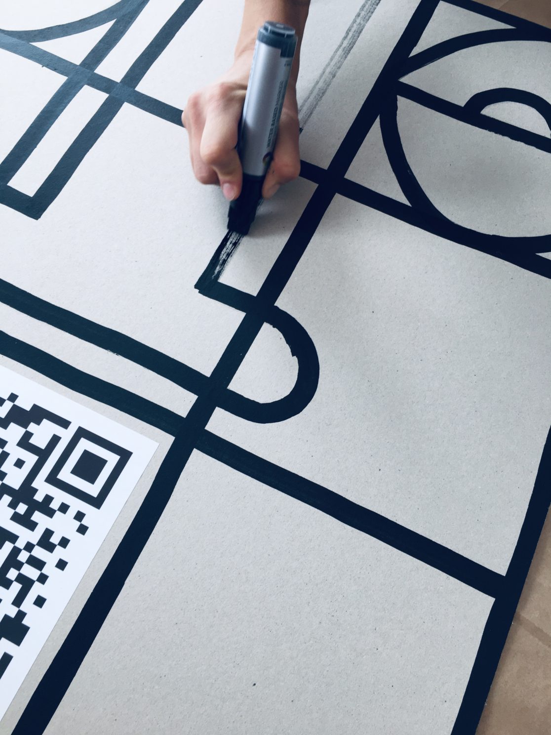 detail na grafiku plakátu