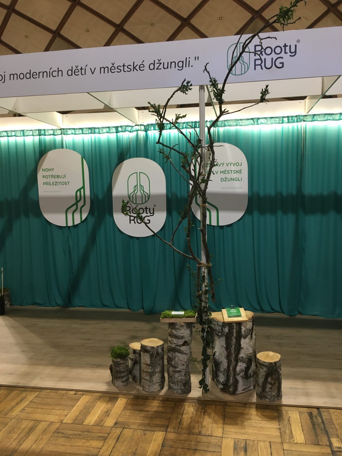 veletržní stánk jako podpora prodeje české firmy RootyRUG